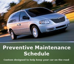 preventive maintenance schedule automobile maintenance